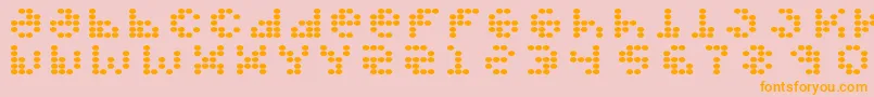 PROPFRG  Font – Orange Fonts on Pink Background