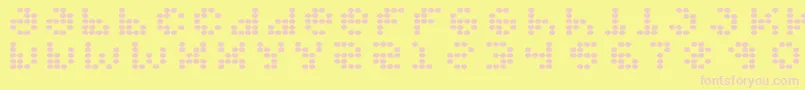 PROPFRG  Font – Pink Fonts on Yellow Background