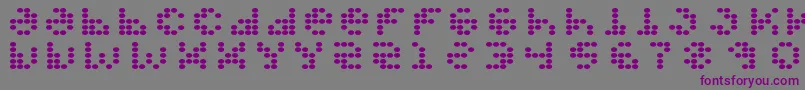 PROPFRG  Font – Purple Fonts on Gray Background