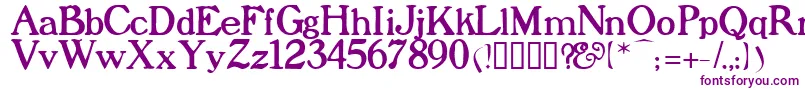 Prophet Font – Purple Fonts on White Background
