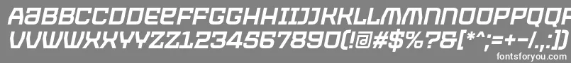 Шрифт PROTECTOR Italic Font by 7NTypes – белые шрифты на сером фоне