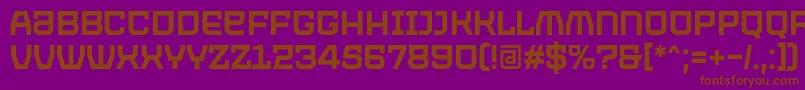 fuente PROTECTOR Regular Font by 7NTypes – Fuentes Marrones Sobre Fondo Morado