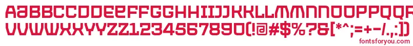 フォントPROTECTOR Regular Font by 7NTypes – 赤い文字