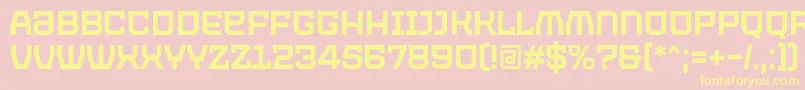 En savoir plus sur la police PROTECTOR Regular Font by 7NTypes Police PROTECTOR Regular Font by 7NTypes – polices jaunes sur fond rose