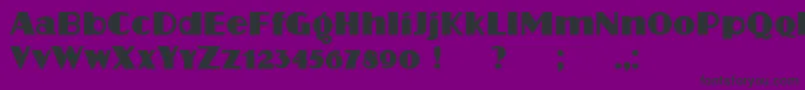 Protocol Font – Black Fonts on Purple Background