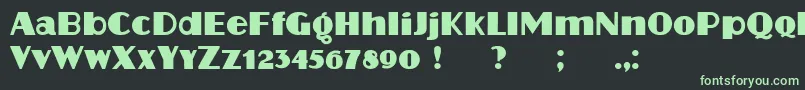 Protocol Font – Green Fonts on Black Background