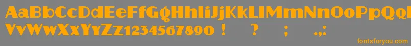 Шрифт Protocol – оранжевые шрифты на сером фоне