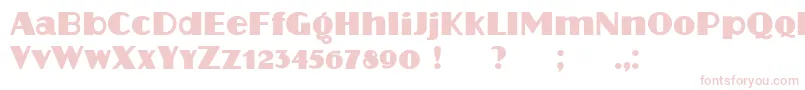 Protocol Font – Pink Fonts on White Background