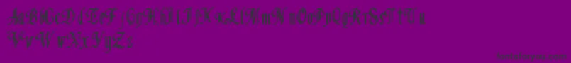 フォントProton Style – 紫の背景に黒い文字