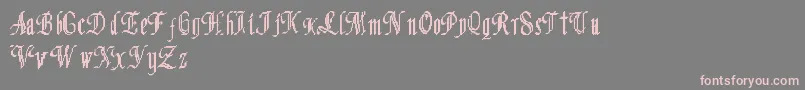 Proton Style Font – Pink Fonts on Gray Background