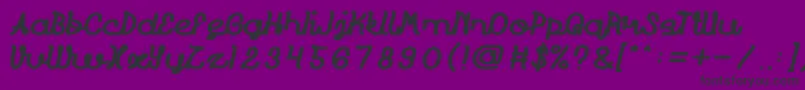 Prudent Bold Font – Black Fonts on Purple Background