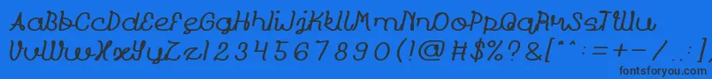 Prudent light Font – Black Fonts on Blue Background