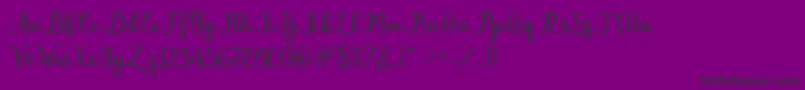 Шрифт pruistin – чёрные шрифты на фиолетовом фоне