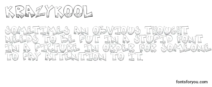Krazykool Font