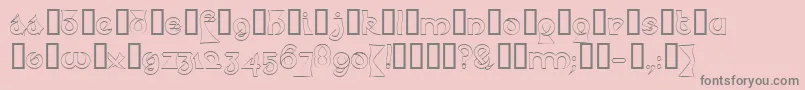 Psyceh   Font – Gray Fonts on Pink Background