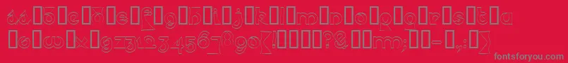 Psyceh   Font – Gray Fonts on Red Background