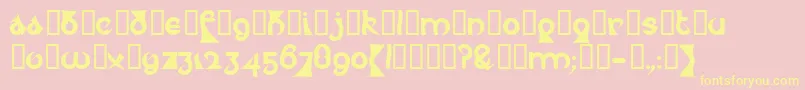 Psycet   Font – Yellow Fonts on Pink Background