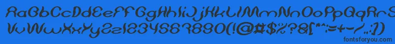 Saiba mais sobre a fonte Psychedelic Bold Italic Fonte Psychedelic Bold Italic – fontes pretas em um fundo azul