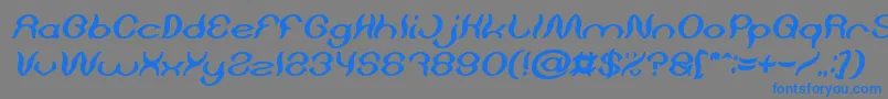 fuente Psychedelic Bold Italic – Fuentes Azules Sobre Fondo Gris