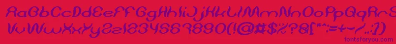 Подробнее о шрифте Psychedelic Bold Italic Шрифт Psychedelic Bold Italic – фиолетовые шрифты на красном фоне