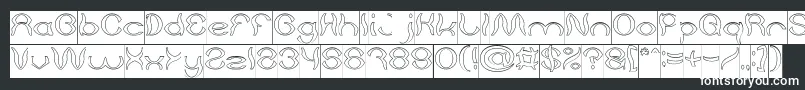Psychedelic Hollow Inverse Font – White Fonts