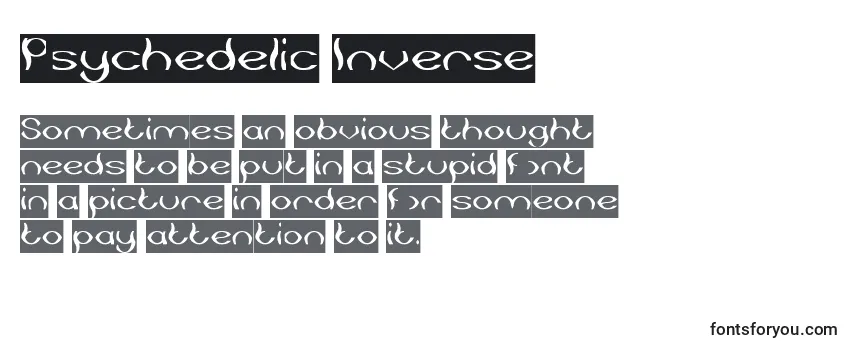 Psychedelic Inverse Font