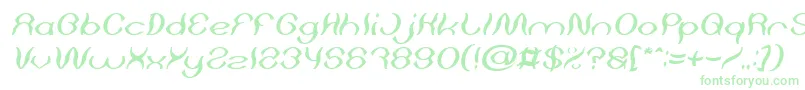 Psychedelic Italic Font – Green Fonts