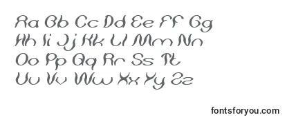 Czcionka Psychedelic Italic