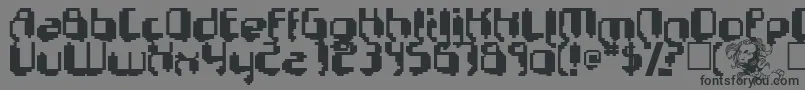 PSYCHO Font – Black Fonts on Gray Background