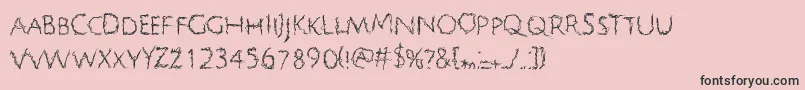 Psychographia Font – Black Fonts on Pink Background