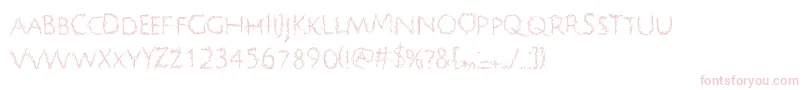 Psychographia Font – Pink Fonts on White Background