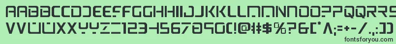 psyonic Font – Black Fonts on Green Background