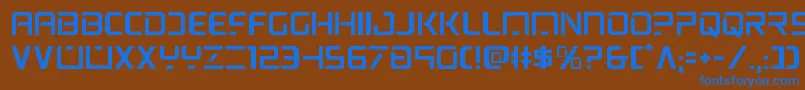 Шрифт psyonic – синие шрифты на коричневом фоне