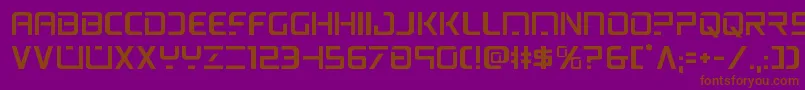 Police psyonic – polices brunes sur fond violet