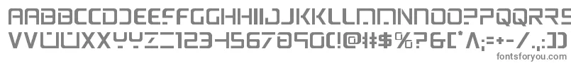 フォントpsyonic – 白い背景に灰色の文字