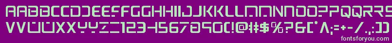 psyonic Font – Green Fonts on Purple Background