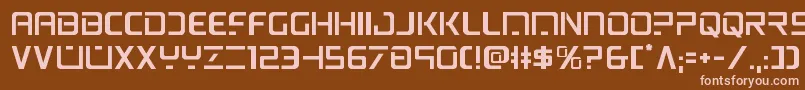 psyonic Font – Pink Fonts on Brown Background