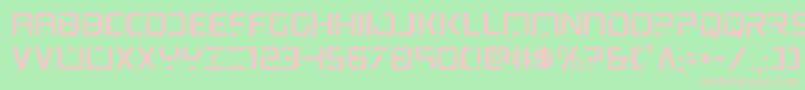 psyonic Font – Pink Fonts on Green Background