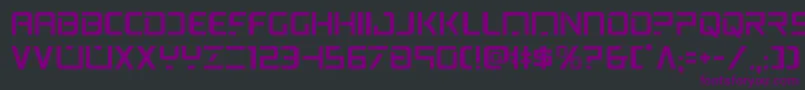 psyonic Font – Purple Fonts on Black Background