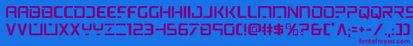 psyonic Font – Purple Fonts on Blue Background