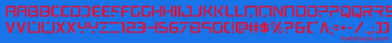 psyonic Font – Red Fonts on Blue Background