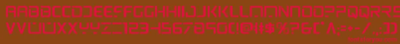 psyonic Font – Red Fonts on Brown Background