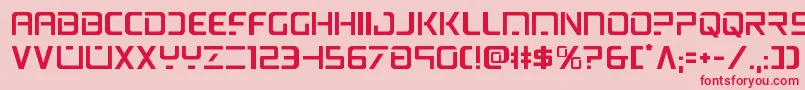 psyonic Font – Red Fonts on Pink Background