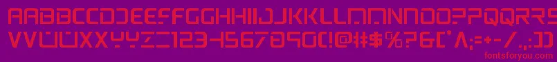 psyonic Font – Red Fonts on Purple Background