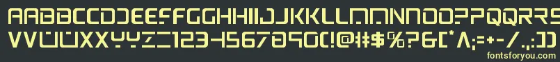 psyonic Font – Yellow Fonts on Black Background