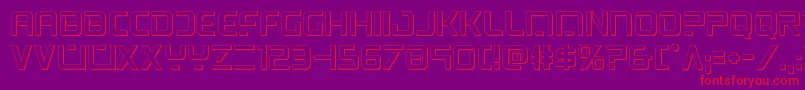 psyonic3d Font – Red Fonts on Purple Background