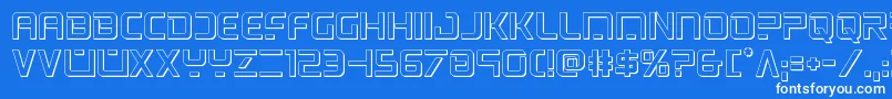 psyonic3d Font – White Fonts on Blue Background