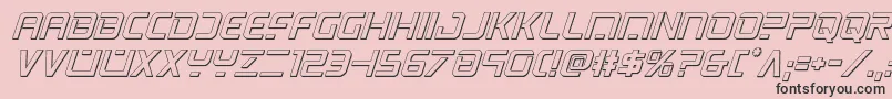 psyonic3dital Font – Black Fonts on Pink Background