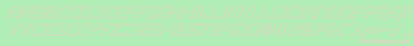 psyonic3dital Font – Pink Fonts on Green Background