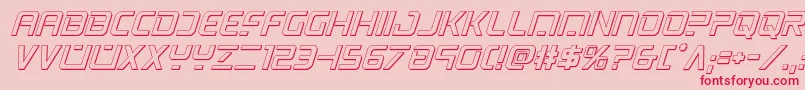 psyonic3dital Font – Red Fonts on Pink Background